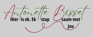 antonette bisset hier is ek. ek stap saam met jou.
